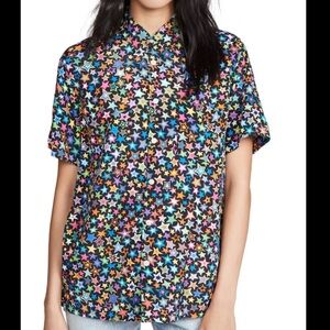 R13 Black Rainbow Stars Tony Shirt